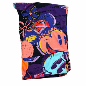 LuLaRoe Disney Minnie Mouse Leggings OS Multicolor Abstract Print Stretch Soft